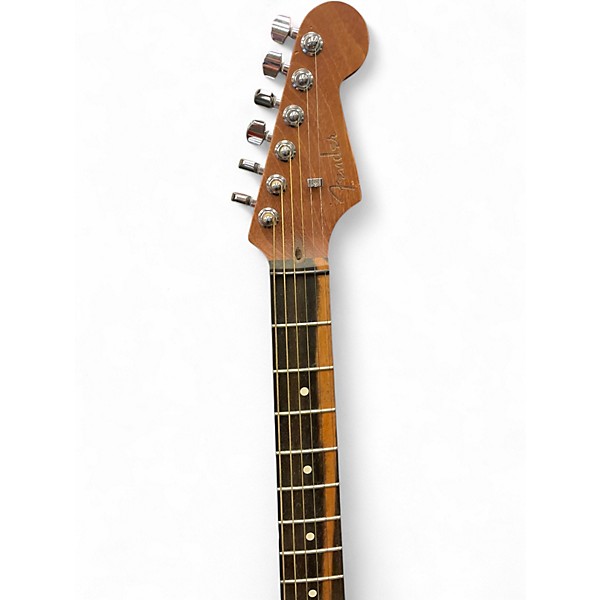 Used Fender American Acoustasonic Stratocaster Sunburst Acoustic Electric Guitar