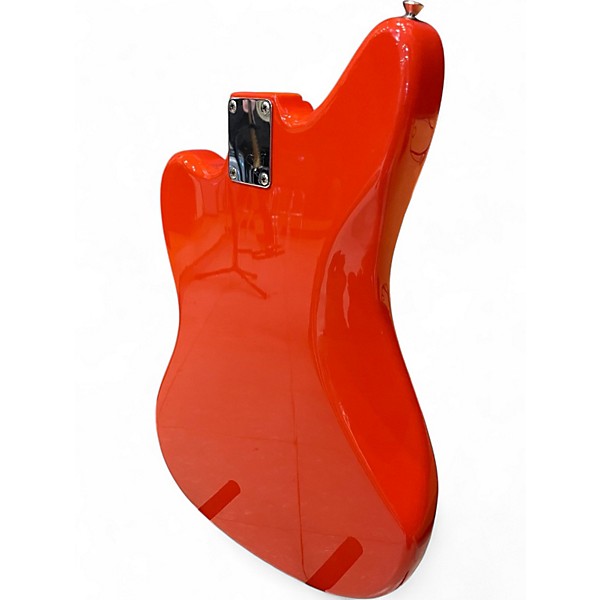 Used Fender Jaguar fiesta red Solid Body Electric Guitar