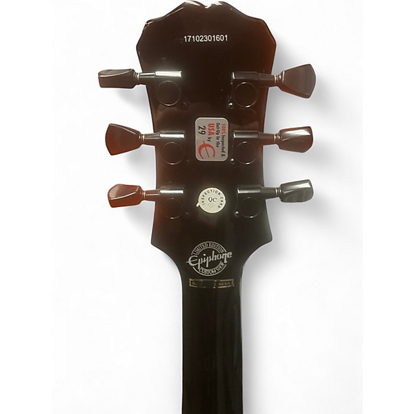 Used Epiphone Les Paul Custom Black Solid Body Electric Guitar