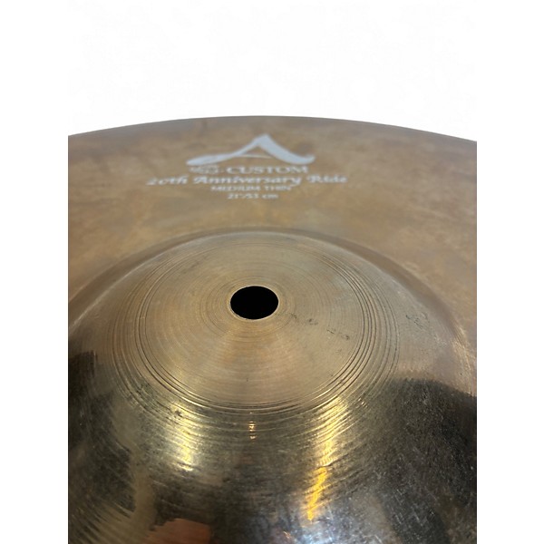 Used Zildjian 21in A Custom 20th Anniversary Ride Cymbal