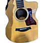 Used Taylor 214CE Deluxe Natural Acoustic Electric Guitar