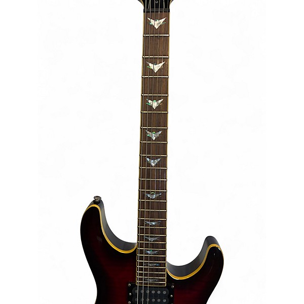 Used Schecter Guitar Research C1 Plus red Solid Body Electric Guitar