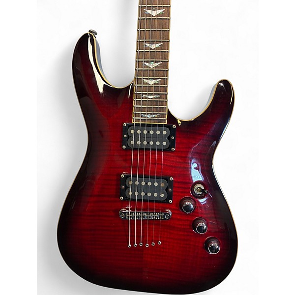 Used Schecter Guitar Research C1 Plus red Solid Body Electric Guitar