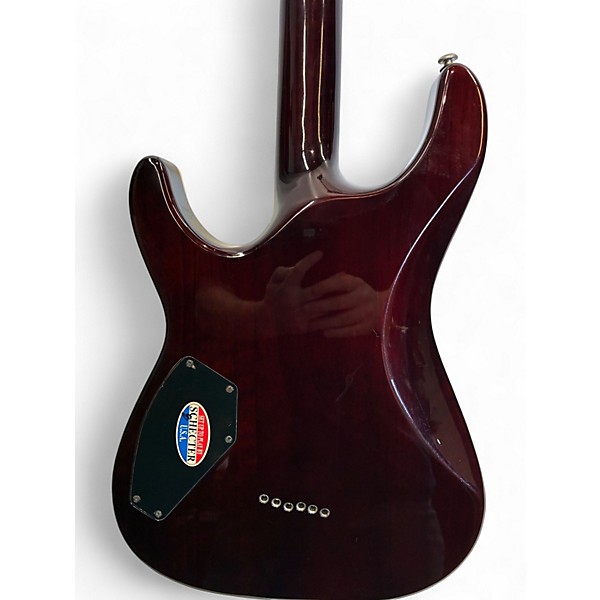 Used Schecter Guitar Research C1 Plus red Solid Body Electric Guitar