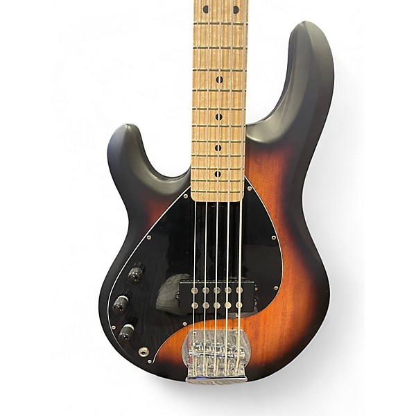 Used Sterling by Music Man Sting Ray 5 Tobacco Sunburst Electric Bass Guitar