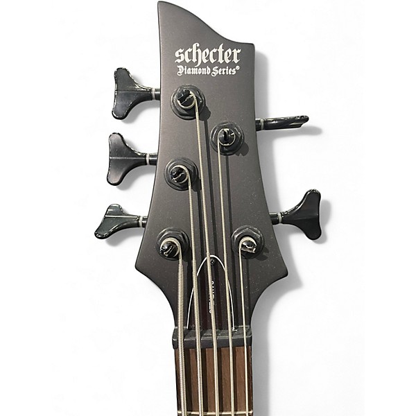 Used Schecter Guitar Research Stealth 5 Satin Black Electric Bass Guitar