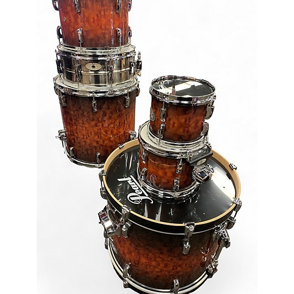 Used Pearl 6 Piece Vision Burl Walnut Fade Drum Kit