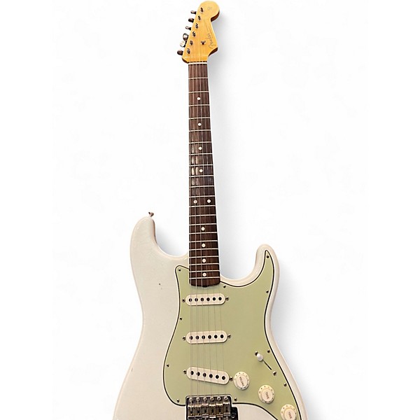 Used Fender custom shop 62 journeyman stratocaster Olympic White Solid Body Electric Guitar