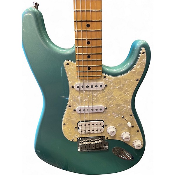Used 1998 Fender Lone Star Stratocaster TEAL GREEN METALLIC Solid Body Electric Guitar