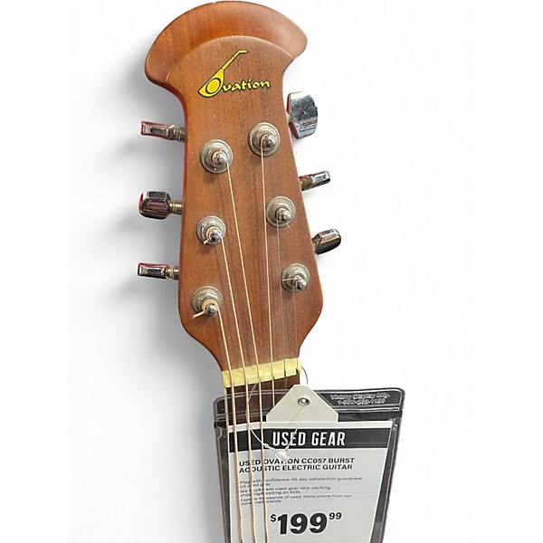 Used Ovation CC057 burst Acoustic Electric Guitar