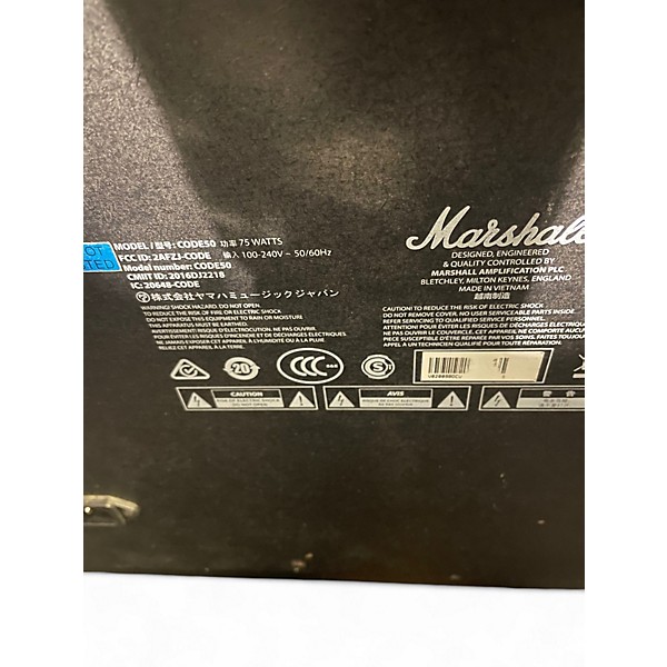 Used Marshall CODE 50W 1x12 Guitar Combo Amp