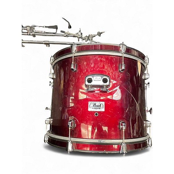 Used Pearl 5 Piece Forum Red Drum Kit