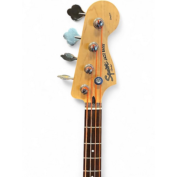 Used Squier STANDARD SERIES JAZZ BASS RED BURST Electric Bass Guitar