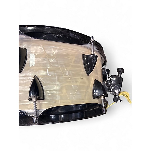 Used Orange County Drum & Percussion 13X6.5 Venice Series Snare Olympic White Drum