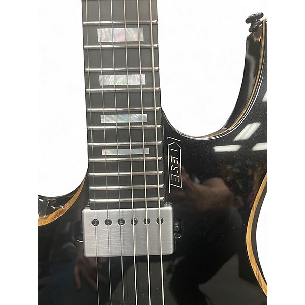 Used Kiesel VADER Black Solid Body Electric Guitar