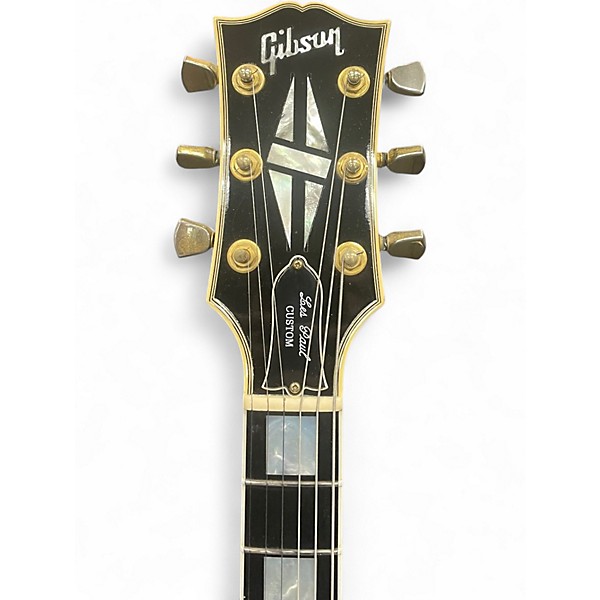 Used Gibson Les Paul Custom Left Handed Black Electric Guitar