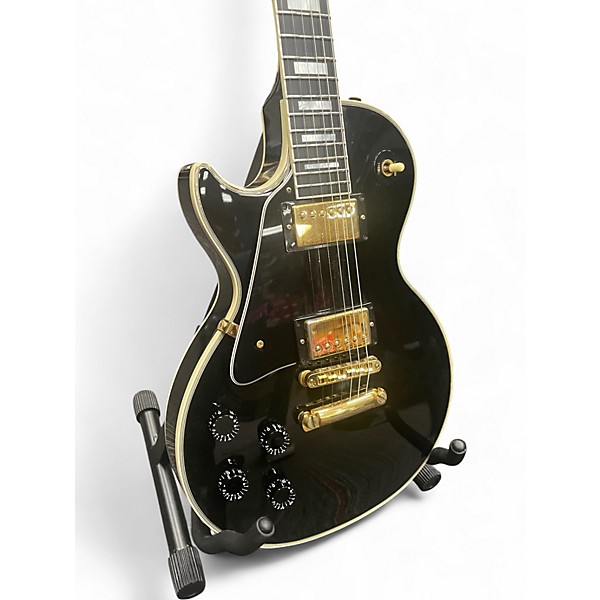 Used Gibson Les Paul Custom Left Handed Black Electric Guitar