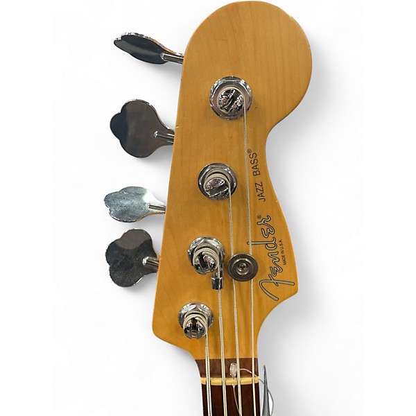 Used 1999 Fender American Standard Jazz Bass Black Electric Bass Guitar