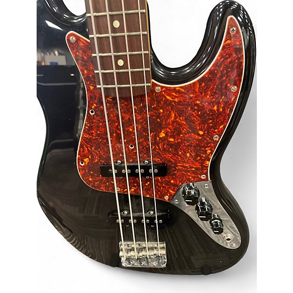 Used 1999 Fender American Standard Jazz Bass Black Electric Bass Guitar