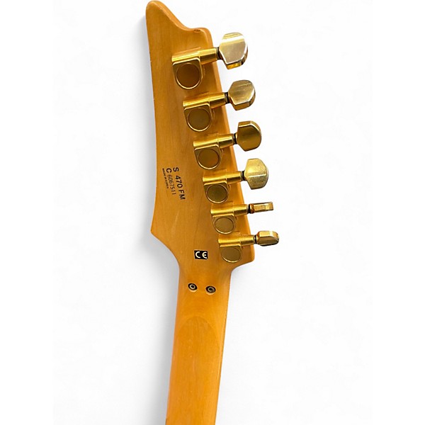 Used Ibanez S470 Green Solid Body Electric Guitar