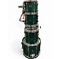 Used Pearl 5 Piece Export Emerald Green Drum Kit thumbnail