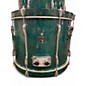 Used Pearl 5 Piece Export Emerald Green Drum Kit