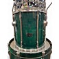 Used Pearl 5 Piece Export Emerald Green Drum Kit