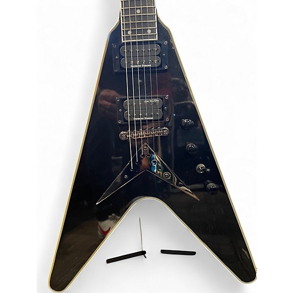 Used Epiphone Dave Mustaine Flying V Black Solid Body Electric Guitar