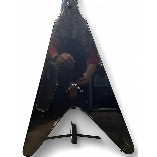 Used Epiphone Dave Mustaine Flying V Black Solid Body Electric Guitar
