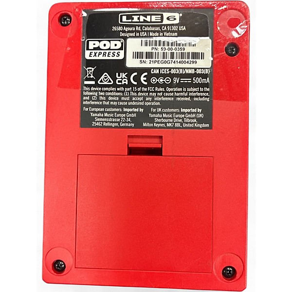 Used Line 6 Pocket Pod Express Amp Modeler Effect Processor