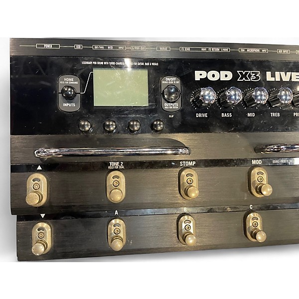 Used Line 6 Pod X3 Live Amp Modeler Effect Processor