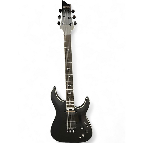 Used Schecter Guitar Research C1 S HT SLS Elite Evil Twin Satin Black Solid Body Electric Guitar