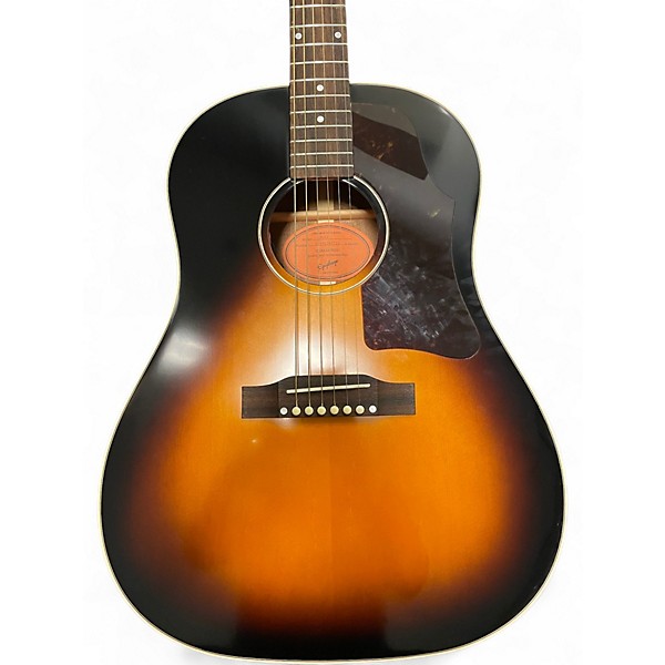 Used Epiphone INSPIRED BY GIBSON J-45 Sunburst Acoustic Electric Guitar