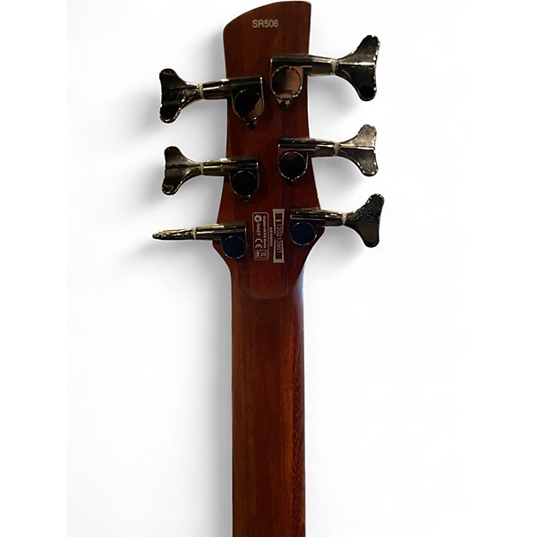 Used Ibanez SR506E Brown Mahogany Electric Bass Guitar