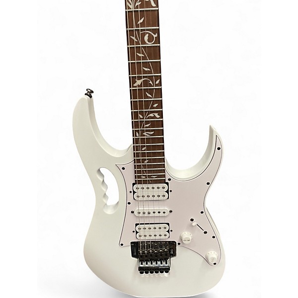 Used 2020s Ibanez JEMJR WHITE Solid Body Electric Guitar