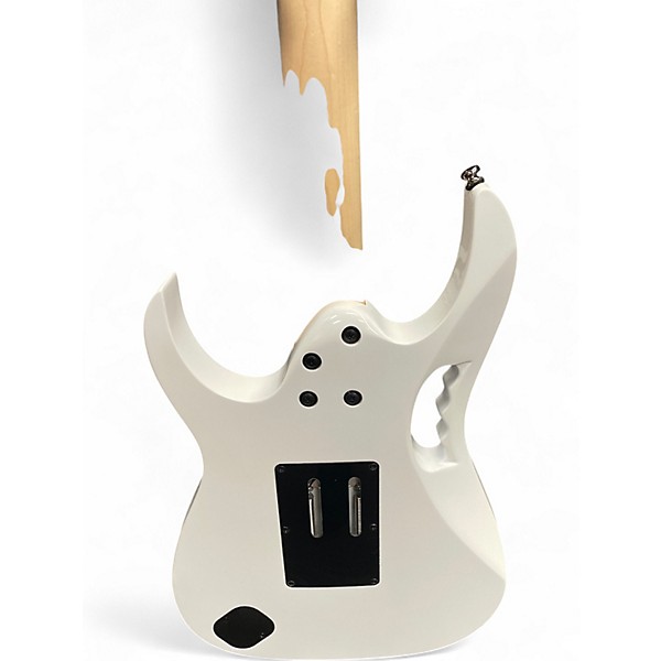 Used 2020s Ibanez JEMJR WHITE Solid Body Electric Guitar