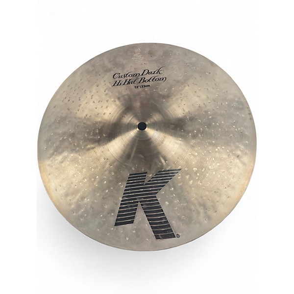 Used Zildjian 13in K Custom Dark Hi Hat Pair Cymbal