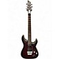 Used Schecter Guitar Research C1 Floyd Rose Platinum Sustaniac Candy Red Burst Solid Body Electric Guitar thumbnail