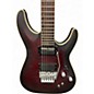 Used Schecter Guitar Research C1 Floyd Rose Platinum Sustaniac Candy Red Burst Solid Body Electric Guitar