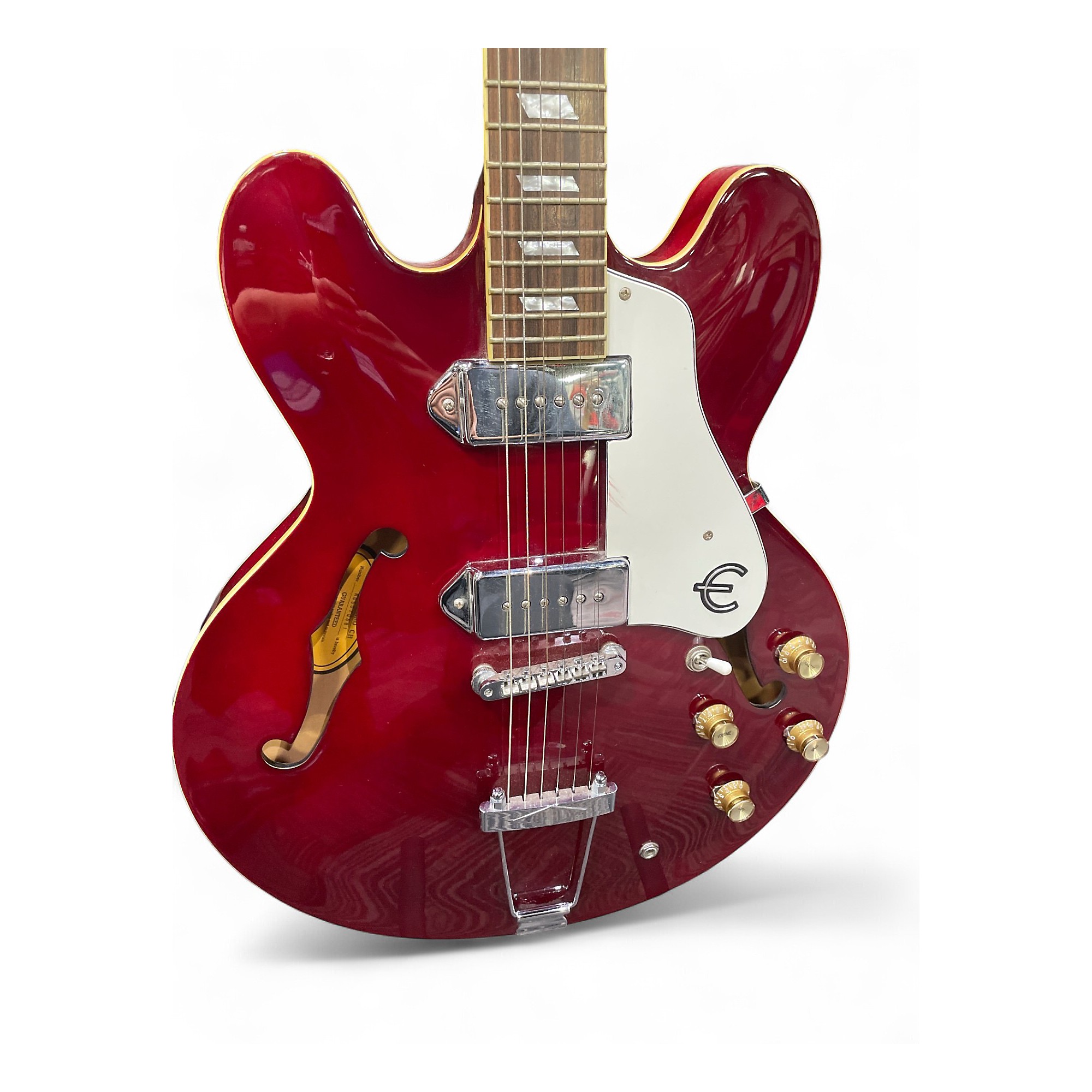 Used 2005 Epiphone Casino Wine Red Hollow Body Electric Guitar