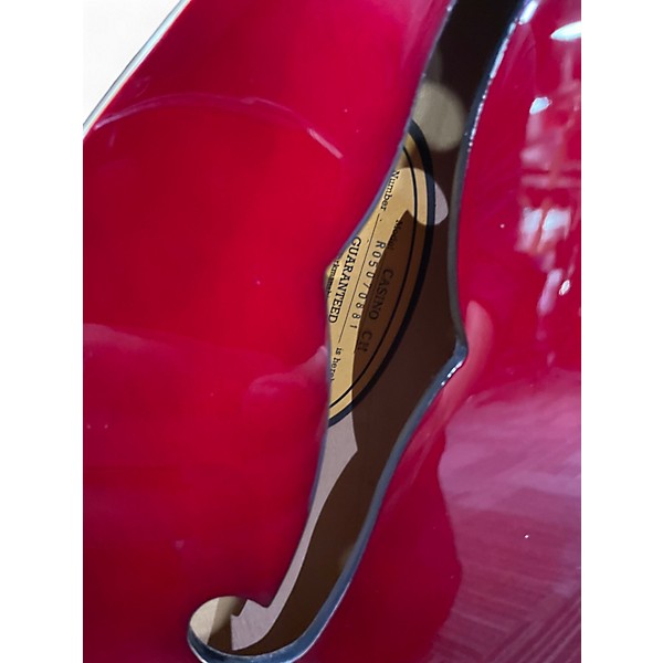 Used 2005 Epiphone Casino Wine Red Hollow Body Electric Guitar