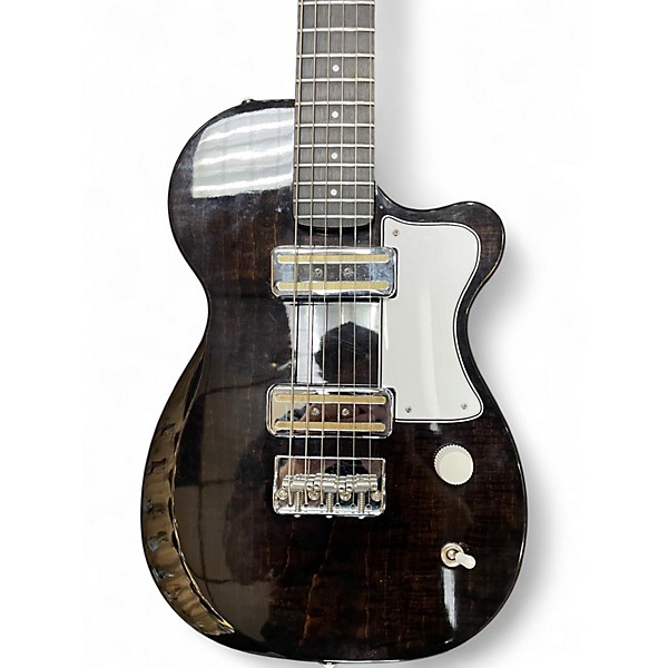 Used Harmony Juno Trans Black Solid Body Electric Guitar