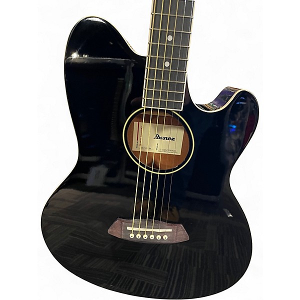 Used Ibanez TCY10E Talman Black Acoustic Electric Guitar