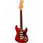 Used Fender Deluxe Player's Stratocaster Crimson Red Transparent Solid Body Electric Guitar thumbnail