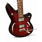 Used Reverend AIRSONIC Metallic Candy Red Burst Solid Body Electric Guitar