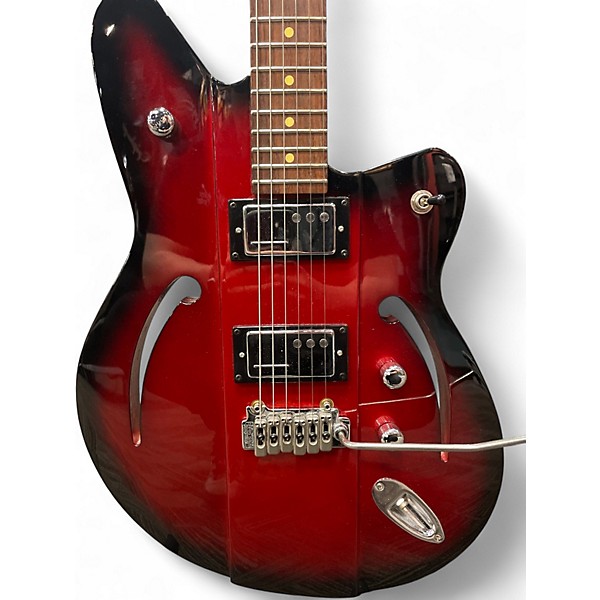 Used Reverend AIRSONIC Metallic Candy Red Burst Solid Body Electric Guitar