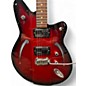 Used Reverend AIRSONIC Metallic Candy Red Burst Solid Body Electric Guitar