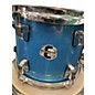 Used Ludwig 4 Piece ELEMENT EVOLUTION BLUE SPARKLE Drum Kit