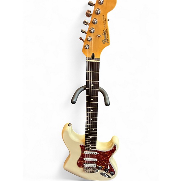 Used Fender MEXICAN STRATOCASTER Antique White Solid Body Electric Guitar