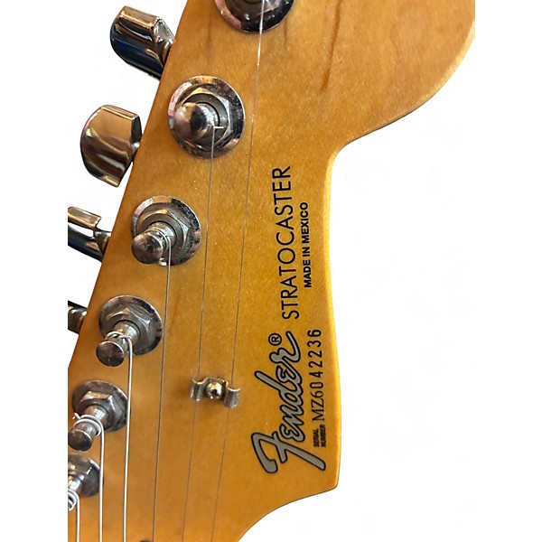 Used Fender MEXICAN STRATOCASTER Antique White Solid Body Electric Guitar